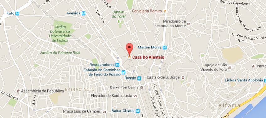 click to view a dynamic map dinner